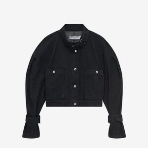 NWT IRO Hannama Denim Jacket in Dark Indigo Size 38